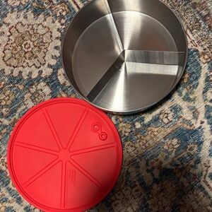 Instant Pot Cook Bake Pan w Lid and Divider- 6& 8 qt compatible